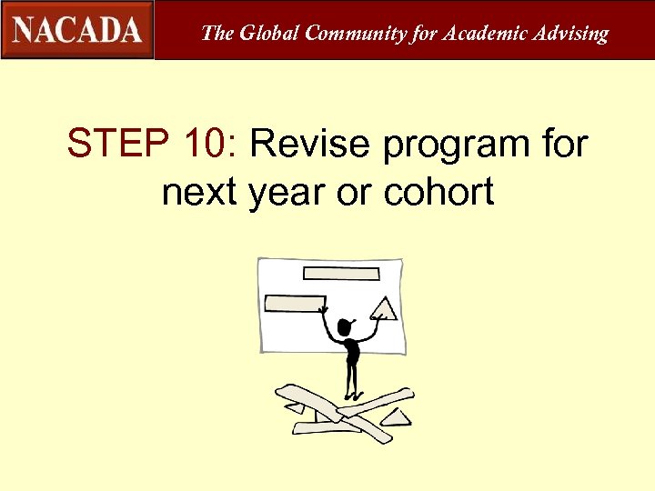 The Global Community for Academic Advising STEP 10: Revise program for next year or