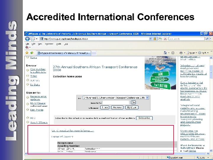 Accredited International Conferences 