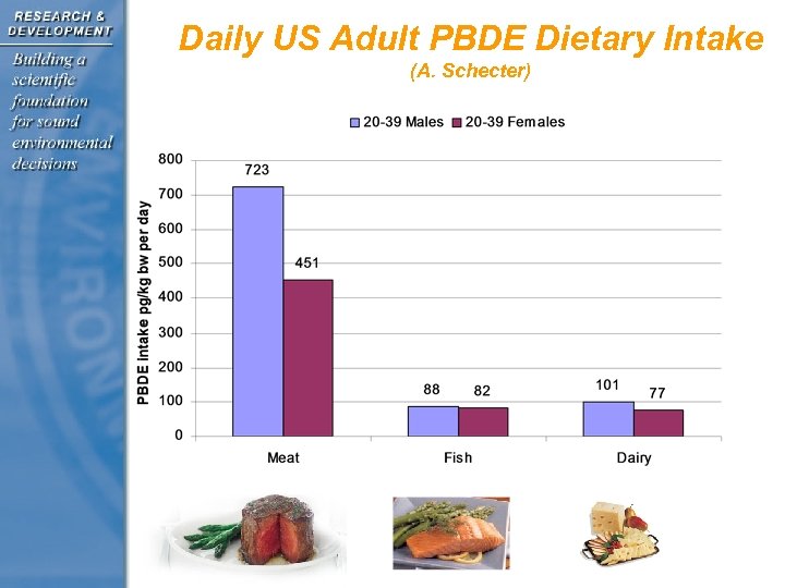 Daily US Adult PBDE Dietary Intake (A. Schecter) 