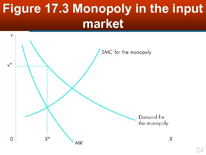 Figure 17. 3 Monopoly in the input market 24 