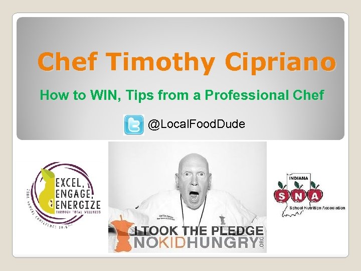 Chef Timothy Cipriano How to WIN, Tips from a Professional Chef @Local. Food. Dude