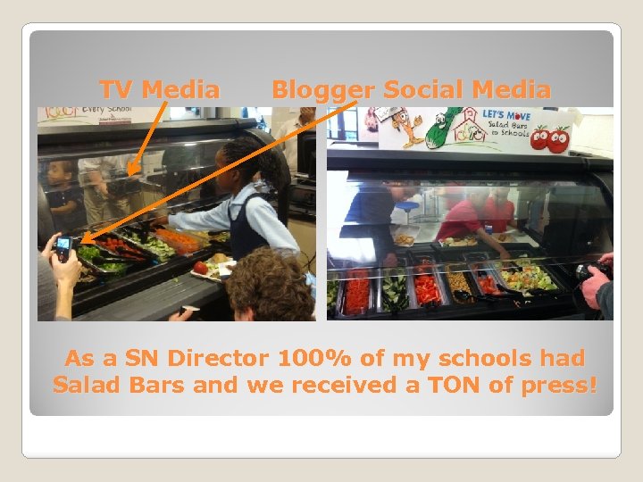 TV Media Blogger Social Media As a SN Director 100% of my schools had