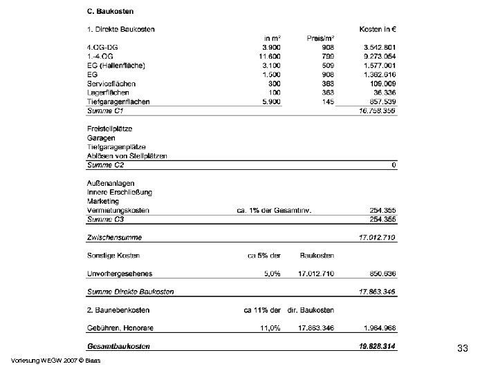 33 Vorlesung WEGW 2007 © Blaas 