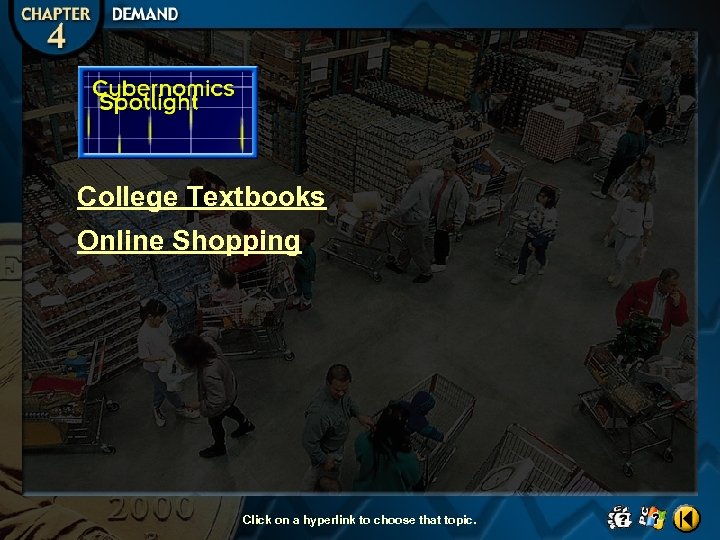 College Textbooks Online Shopping Click on a hyperlink to choose that topic. 