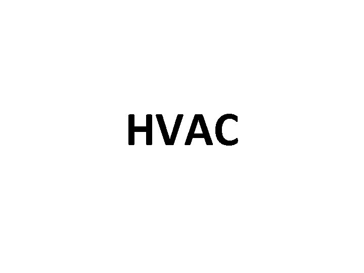 HVAC 