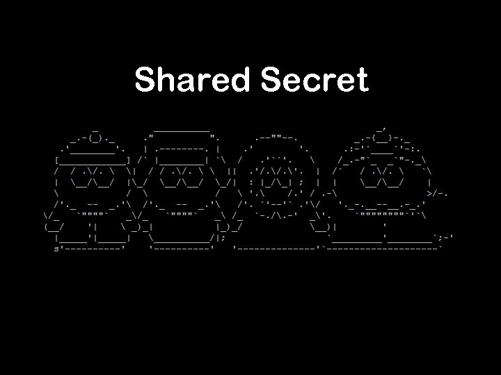 Shared Secret 