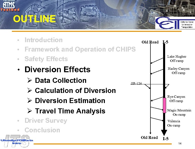 OUTLINE • Introduction Old Road I-5 • Framework and Operation of CHIPS • Safety