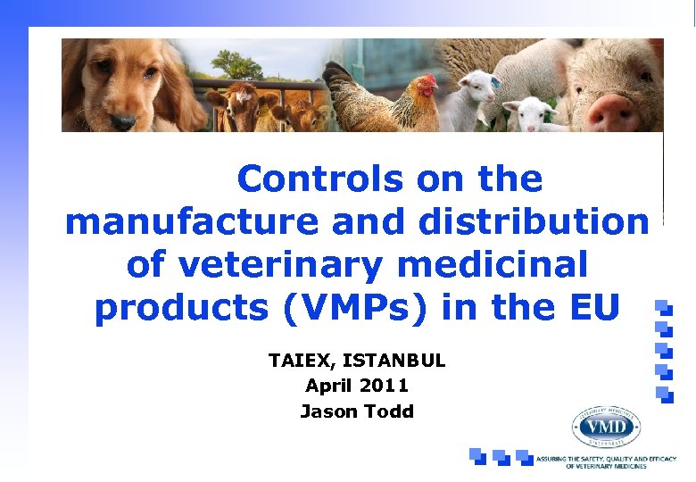 Controls on the manufacture and distribution of veterinary medicinal products (VMPs) in the EU