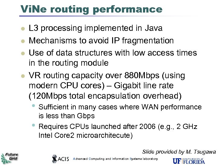 Vi. Ne routing performance L 3 processing implemented in Java Mechanisms to avoid IP