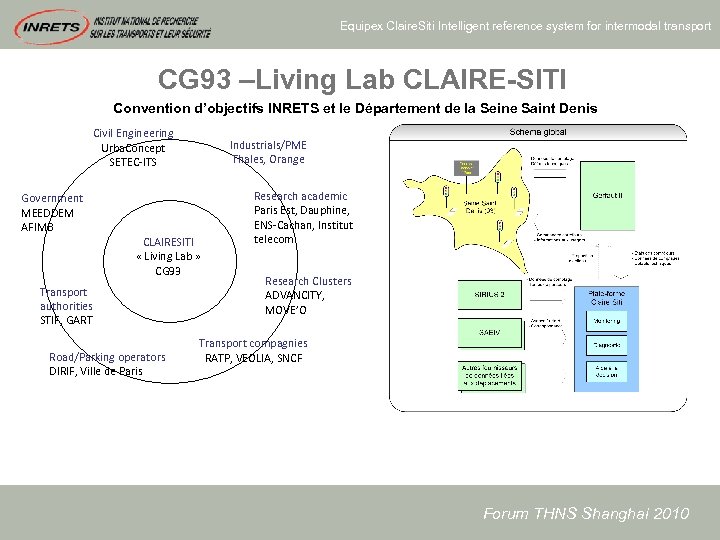 Equipex Claire. Siti Intelligent reference system for intermodal transport CG 93 –Living Lab CLAIRE-SITI