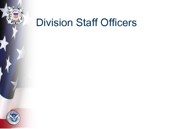 Division Staff Officers 