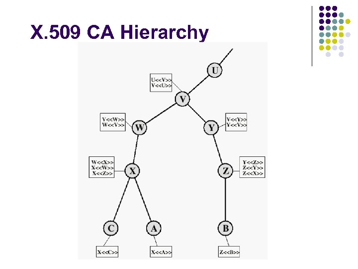 X. 509 CA Hierarchy 