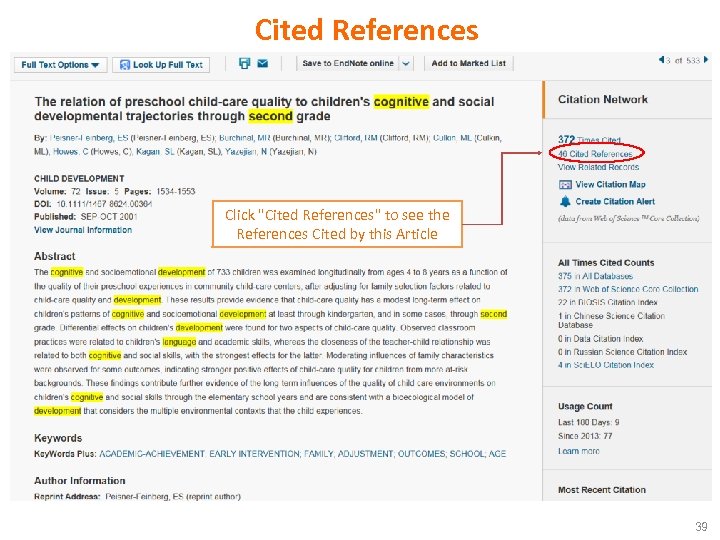 Cited References Click 