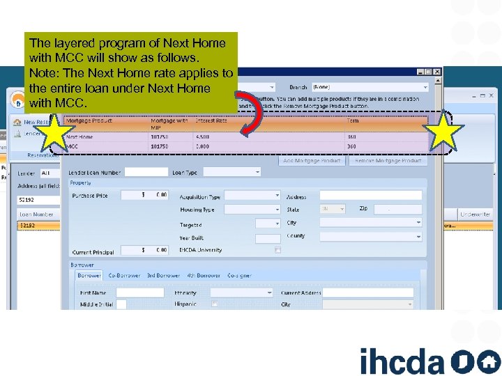 The layered program of Next Home with MCC will show as follows. Note: The