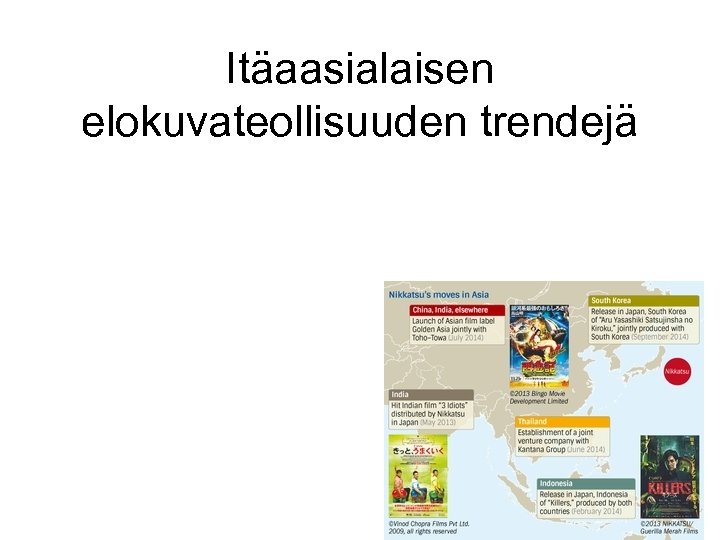 Itäaasialaisen elokuvateollisuuden trendejä 