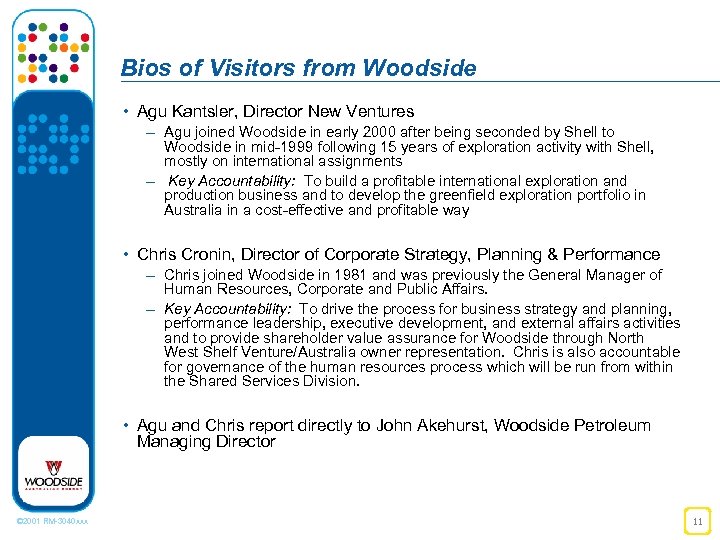 Bios of Visitors from Woodside • Agu Kantsler, Director New Ventures – Agu joined
