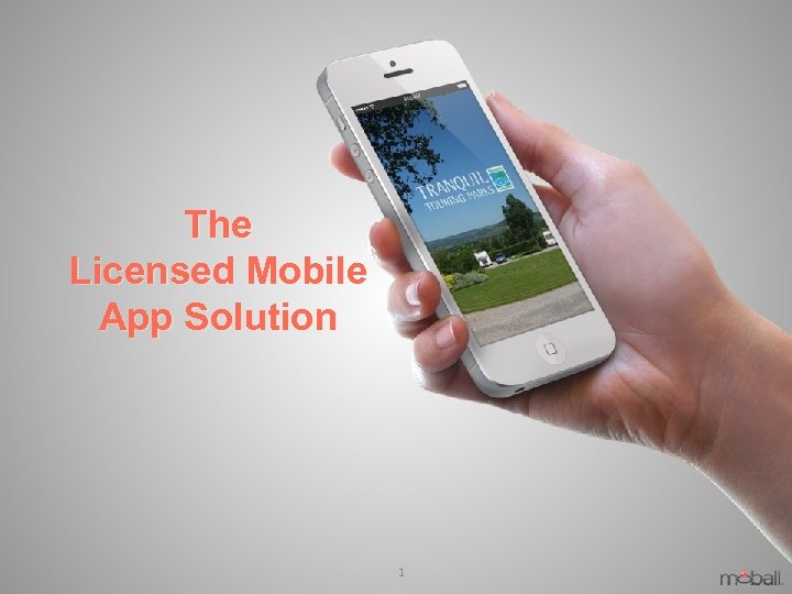 The Licensed Mobile App Solution 1 