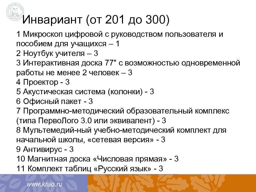 Инвариант (от 201 до 300) 1 Микроскоп цифровой с руководством пользователя и пособием для