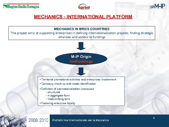 MECHANICS - INTERNATIONAL PLATFORM MECHANICS IN BRICS COUNTRIES The project aims at supporting enterprises