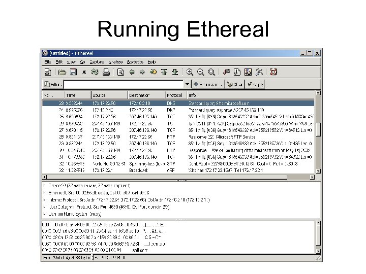 Running Ethereal 