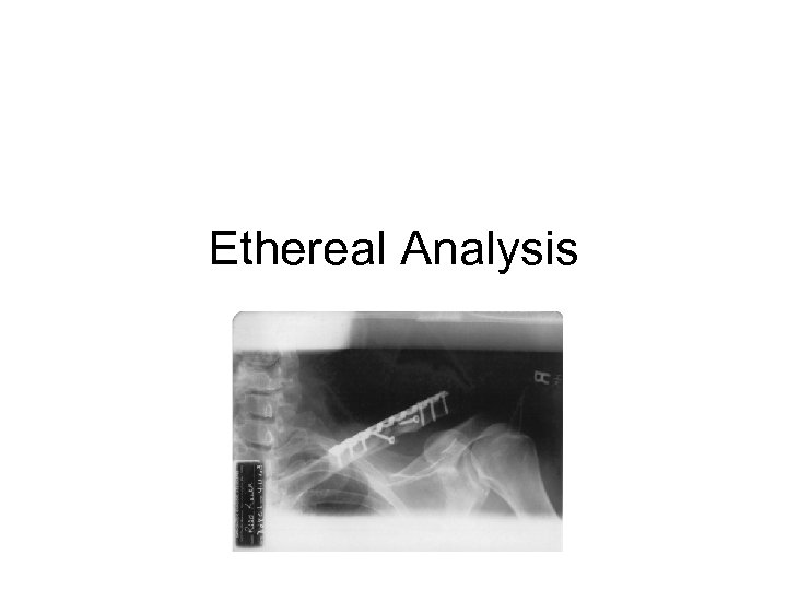 Ethereal Analysis 