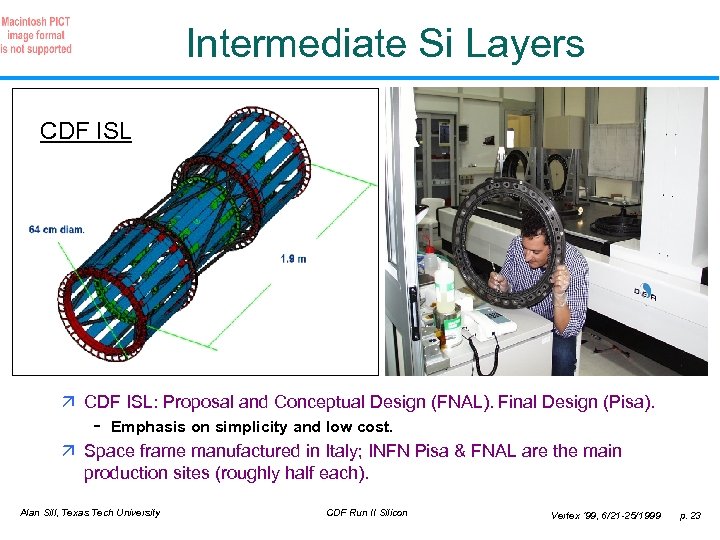 Intermediate Si Layers CDF ISL ä CDF ISL: Proposal and Conceptual Design (FNAL). Final