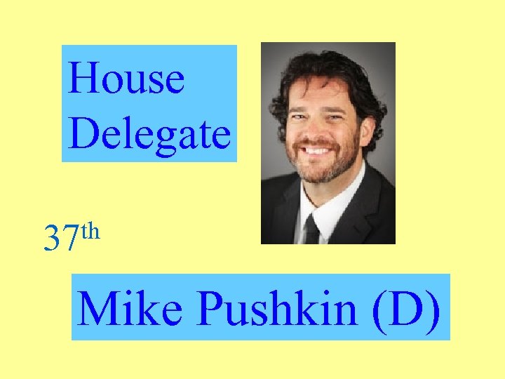 House Delegate th 37 Mike Pushkin (D) 