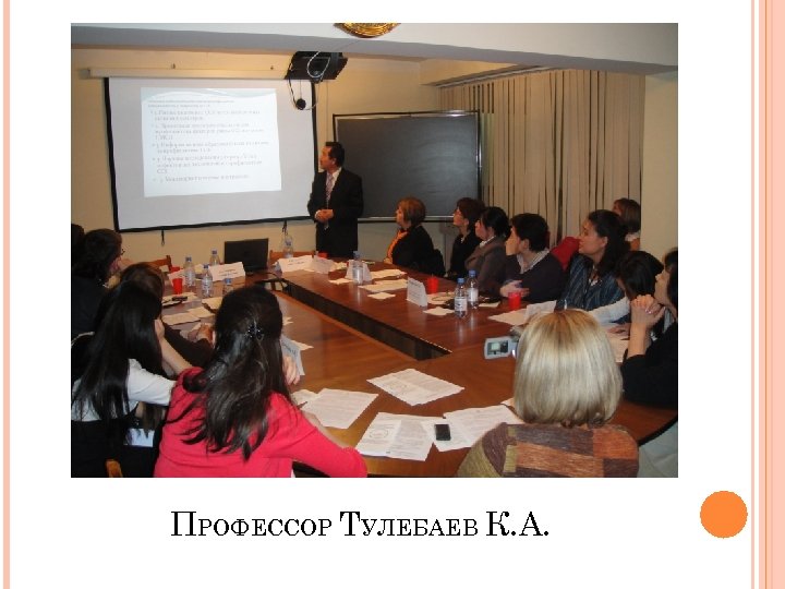 ПРОФЕССОР ТУЛЕБАЕВ К. А. 