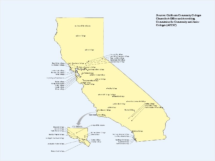 Sources: California Community Colleges Chancellor's Office and Accrediting Commission for Community and Junior Colleges