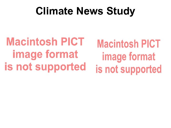 Climate News Study 