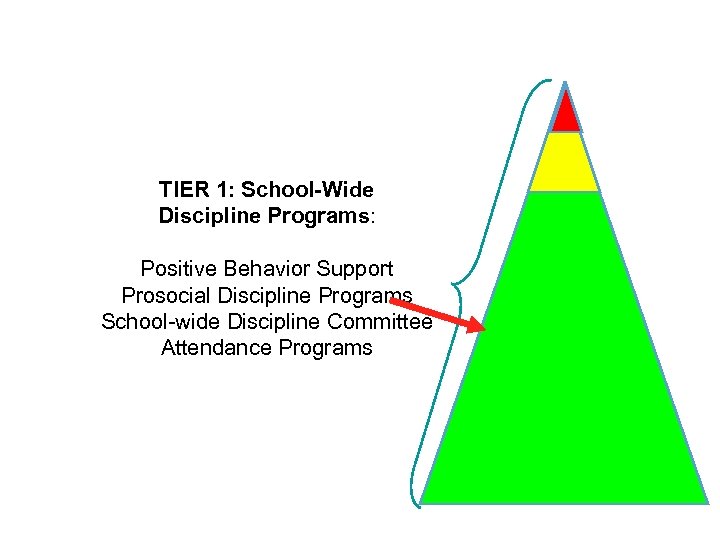 TIER 1: School-Wide Discipline Programs: Positive Behavior Support Prosocial Discipline Programs School-wide Discipline Committee