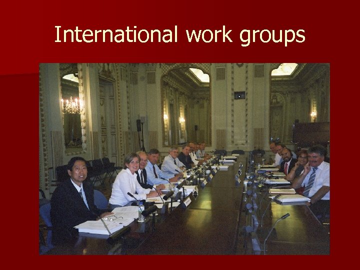International work groups 