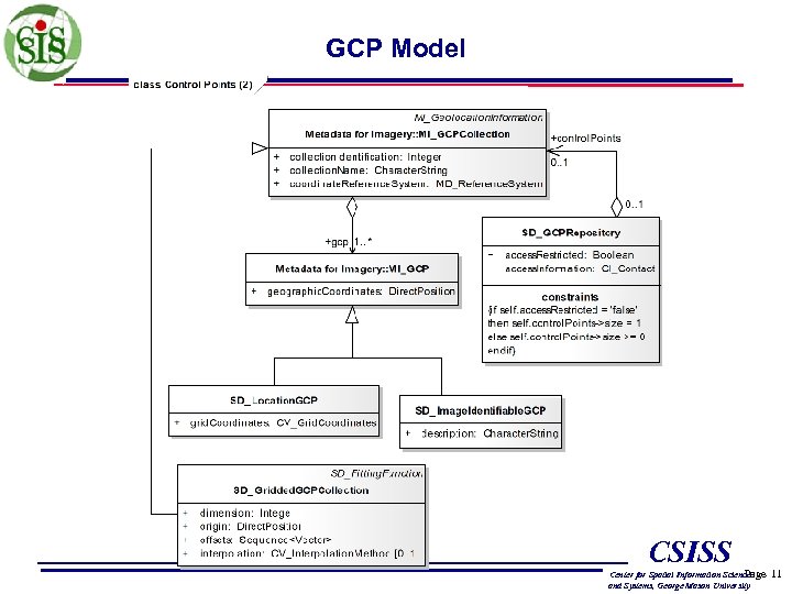 GCP Model CSISS Page Center for Spatial Information Science and Systems, George Mason University