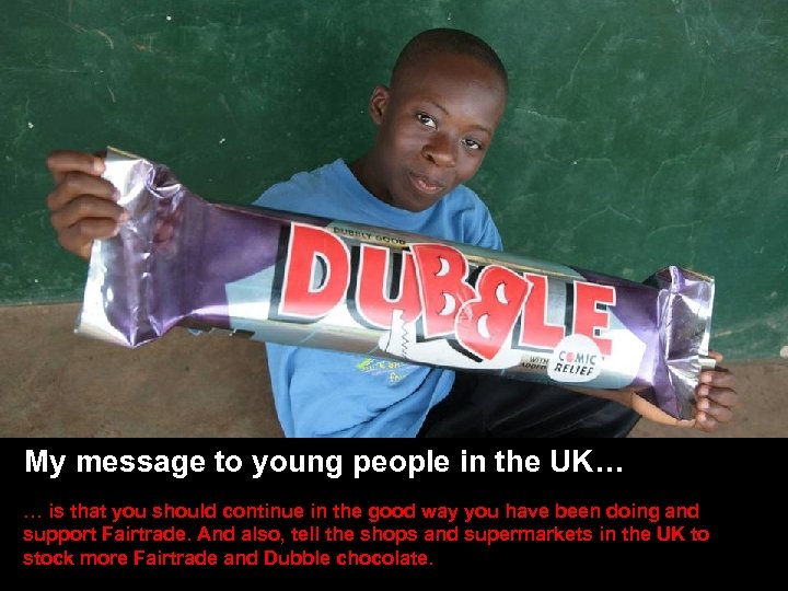 SLIDE TITLE HERE • Other stuff here My message to young people in the