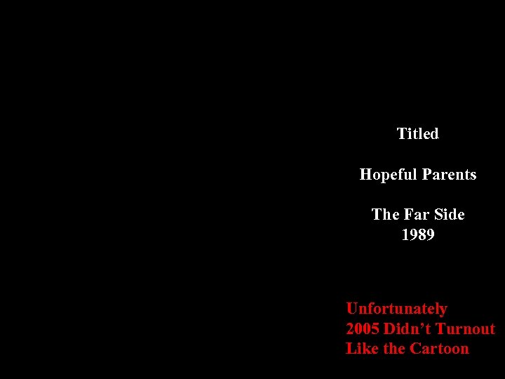 Titled Hopeful Parents The Far Side 1989 Tyler? !? X-box? Unfortunately 2005 Didn’t Turnout