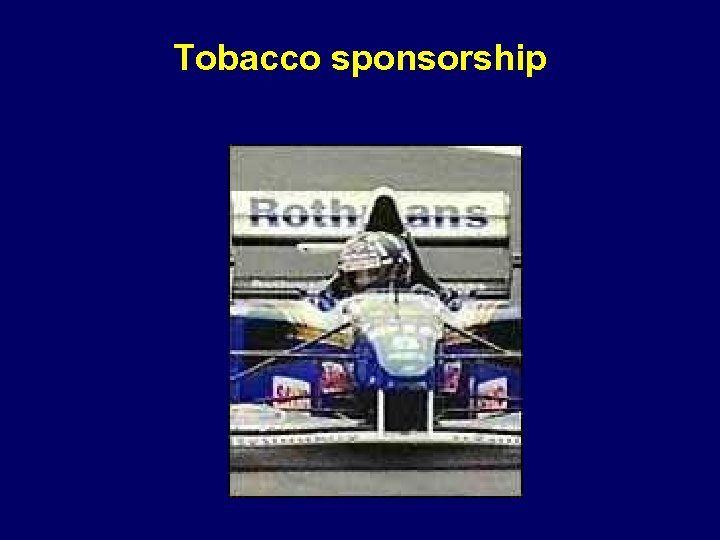 Tobacco sponsorship 