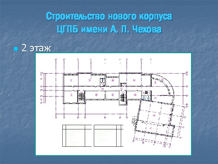 Строительство нового корпуса ЦГПБ имени А. П. Чехова n 2 этаж 