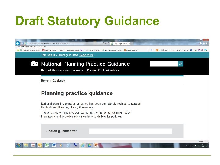 Draft Statutory Guidance 