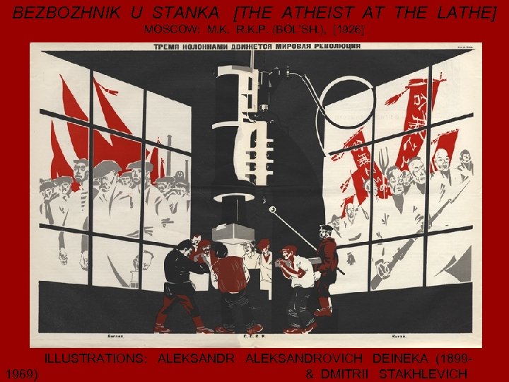 BEZBOZHNIK U STANKA [THE ATHEIST AT THE LATHE] MOSCOW: M. K. R. K. P.