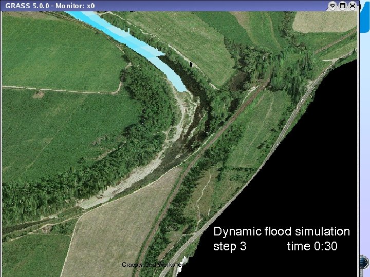 Dynamic flood simulation step 3 time 0: 30 Cracow Grid Workshop ’ 03, 27