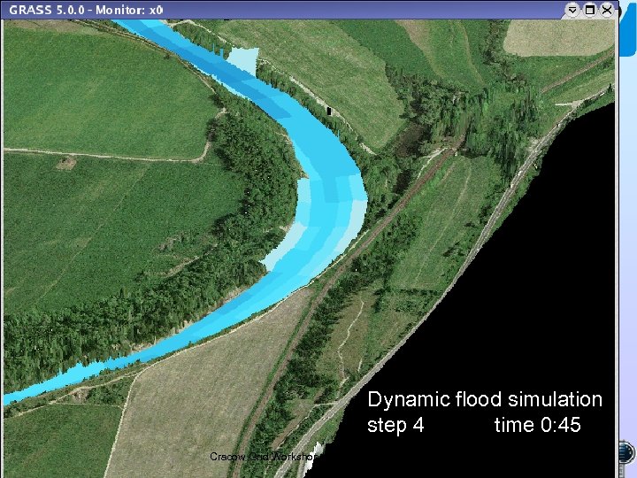 Dynamic flood simulation step 4 time 0: 45 Cracow Grid Workshop ’ 03, 27