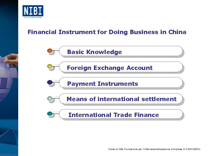 Financial Instrument for Doing Business in China Basic Knowledge Foreign Exchange Account Payment Instruments