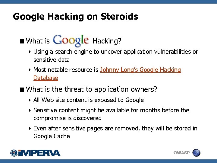 Google Hacking on Steroids <What is Hacking? 4 Using a search engine to uncover