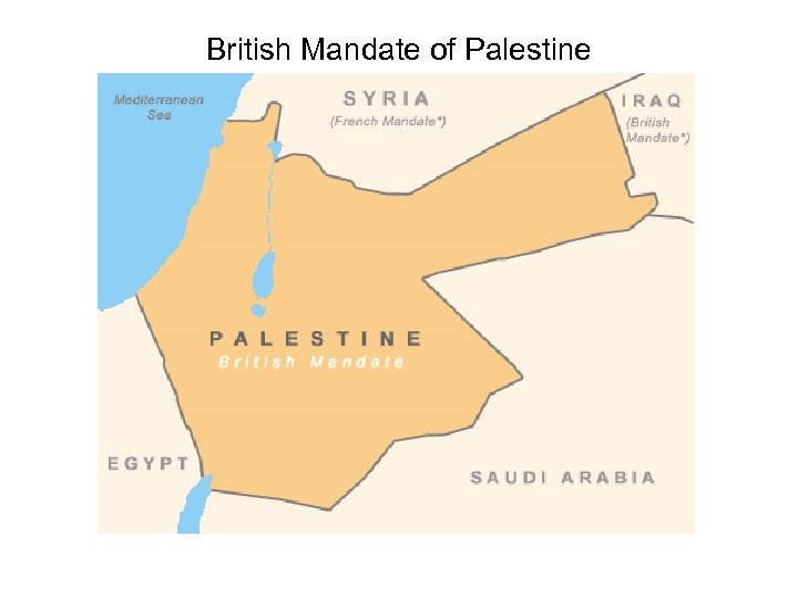 British Mandate of Palestine 
