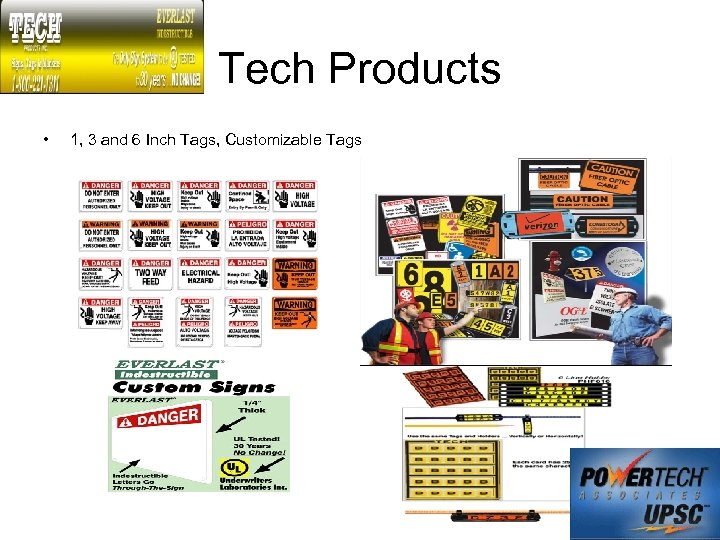 Tech Products • 1, 3 and 6 Inch Tags, Customizable Tags 