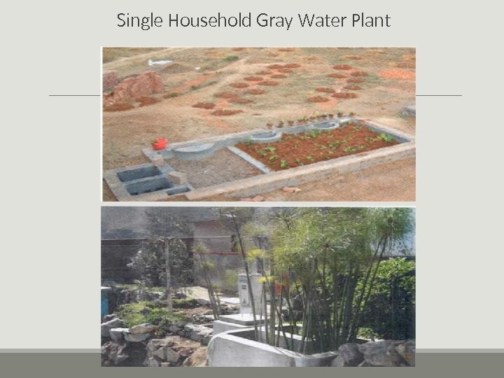 Single Household Gray Water Plant 