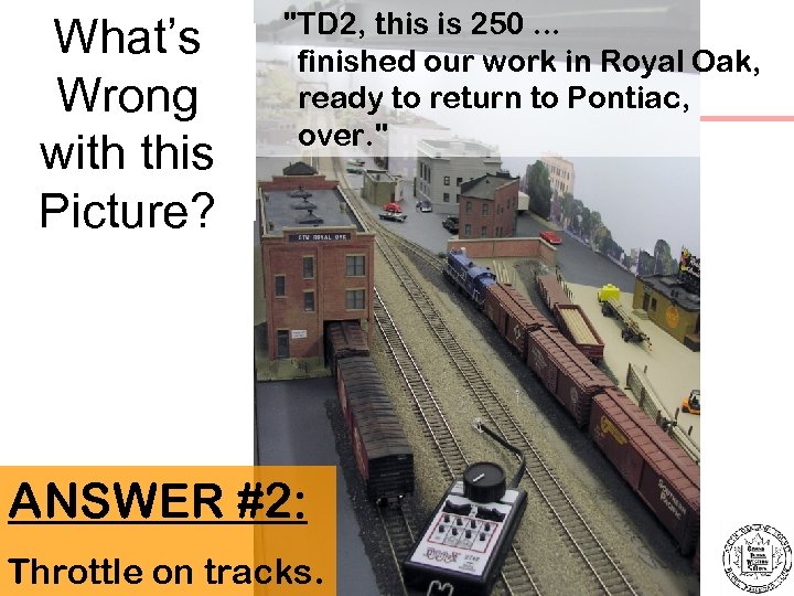 What’s Wrong with this Picture? 