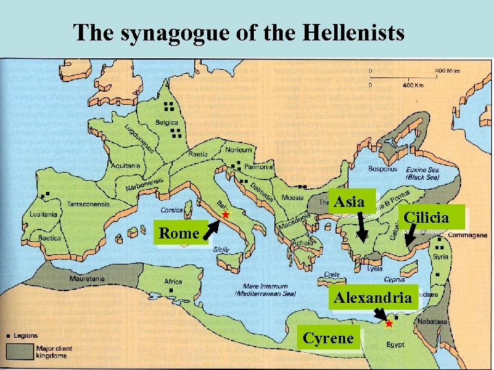 The synagogue of the Hellenists Asia Rome Cilicia Alexandria Cyrene 