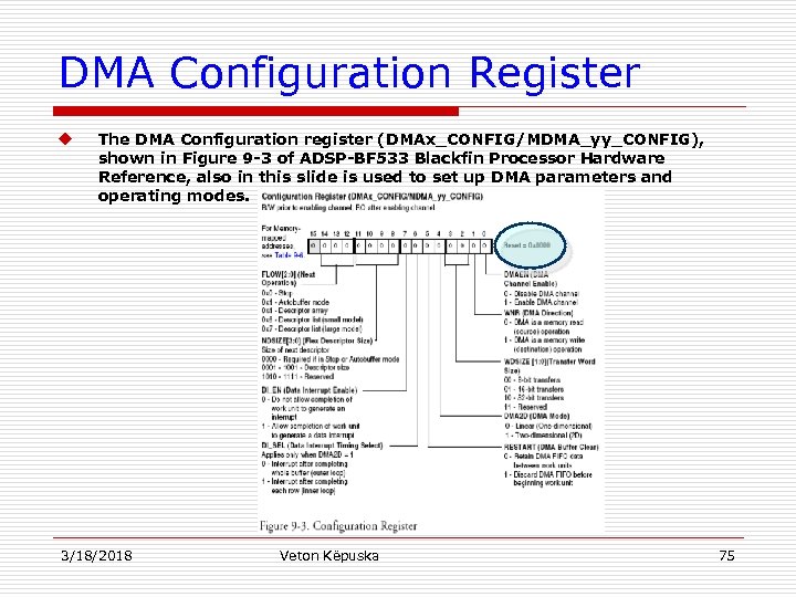 DMA Configuration Register u The DMA Configuration register (DMAx_CONFIG/MDMA_yy_CONFIG), shown in Figure 9 -3