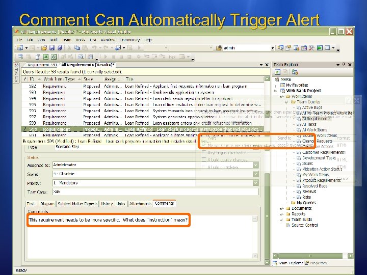 Comment Can Automatically Trigger Alert 